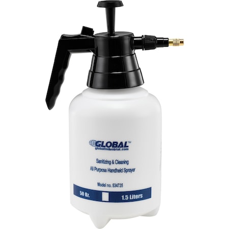 Global Industrial 1.5 Liter Capacity Sanitizing & Cleaning All Purpose Handheld Sprayer 534735